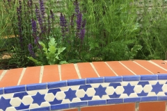 Section of patio wall