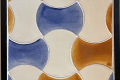 Circular axes: Delia blue, tangerine and bone