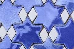 Stars and rhombus: Delia blue and white