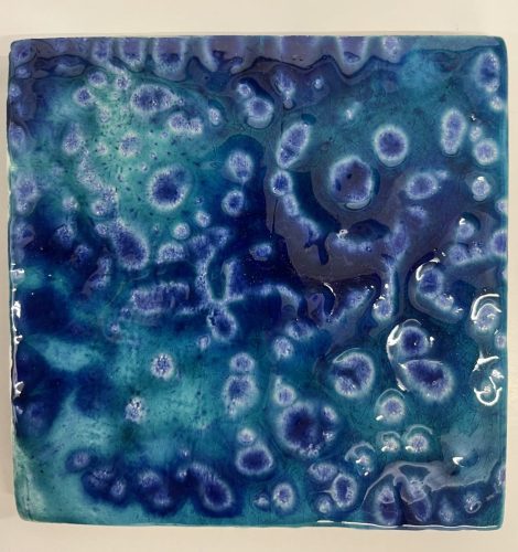 Screen-printed glaze